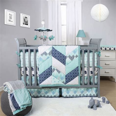 4 piece crib bedding baby boy pirates ship nautical polka dot blue red black. An overview of baby boy bedding sets in 2020 | Crib ...