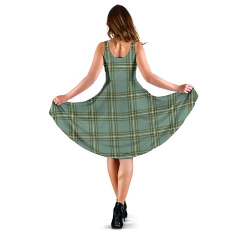 Scottish Kelly Dress Clan Tartan Women Midi Dress