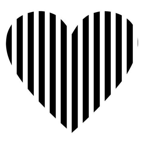 Striped Heart Svg