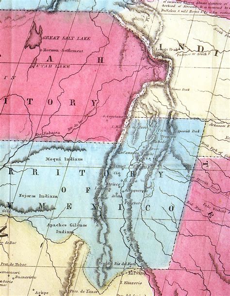 Map Of The United States 1851 Western Expansion M 12559 000