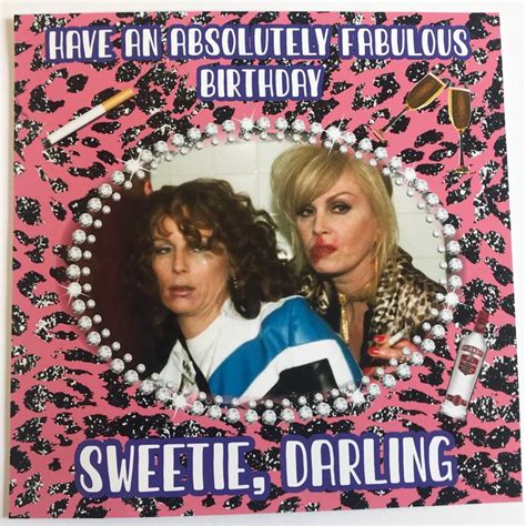 Absolutely Fabulous Birthday Card Etsy In 2021 Absolutely Fabulous