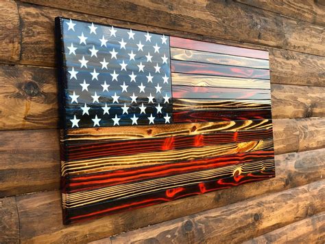 3 American Flag Wood Wall Art 2k23 Wood Idea Bantuanbpjs