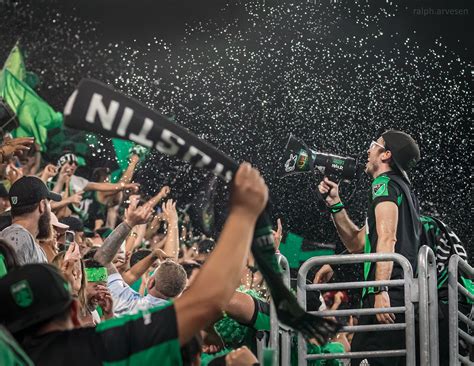 Austin Fc Supporters At The Game Between Austin Fc And Lafc At Q2