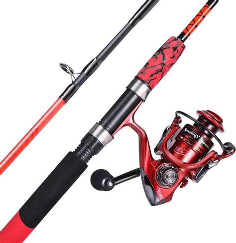 Sougayilang Fishing Rod And Spinning Reel Combo Piece Durable