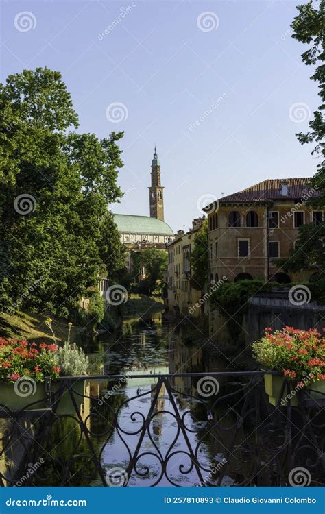 Historic Buildings Of Vicenza Italy From A Bridge Stock Image Image