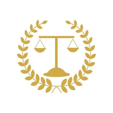 Balança Da Justiça Logotipo Do Advogado Balança Da Justiça Sinal ícone