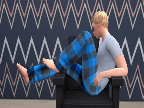 The Sims Resource Male Pj Pants Set Bro Pajamas