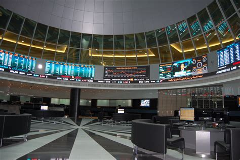 A stock exchange, especially one in a continental european city. Bahrain Bourse Installs Largest Financial Outdoor Display ...