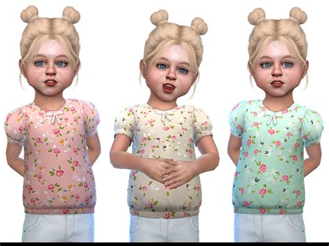 The Sims Resource Top For Toddler Girls 01 By Little Things • Sims 4