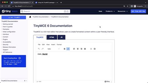 React 18 Install TinyMCE 6 Online Rich Text Editor YouTube