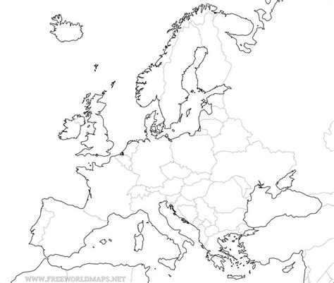 All maps, graphics, flags, photos and original descriptions © 2021 worldatlas.com. Europe outline map | Europe map, Printable maps, Poland map