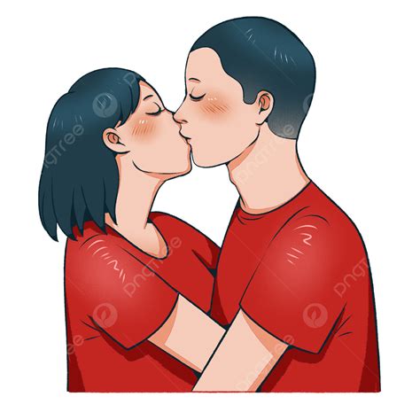 Pareja Besar Beso Beso Png Dibujos Día Internacional De Besos Día Del Beso Amantes Png Y Psd
