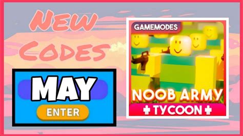 New Codes In Noob Army Tycoon Roblox May Youtube