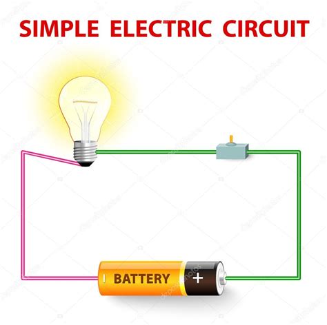 A Simple Electric Circuit Stock Vector Image By ©edesignua 33185073
