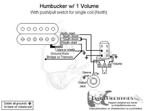 The pickup i'm using (?) has 3 wires: 1 Humbucker/1 Volume/Pull for North Single Coil | Coil, Single, Volume