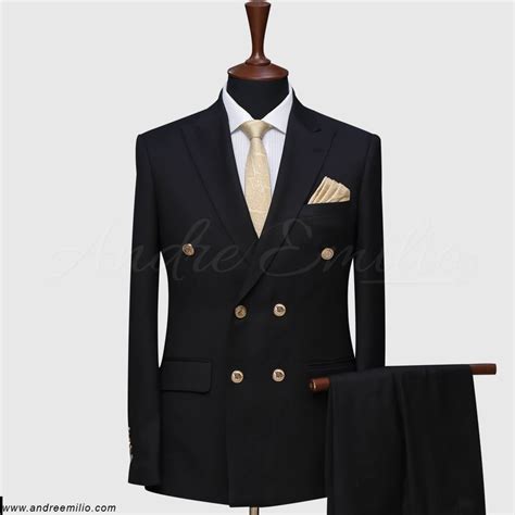 Buy Midnight Black Double Breasted Suit Save Upto 20