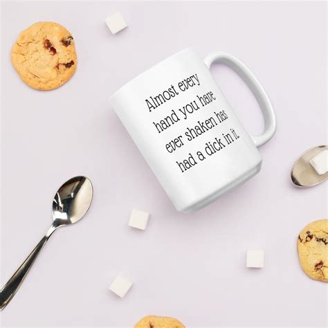 Penis Handshake Coffee Mug Mature Adult Sexual Humor Dck Joke Etsy