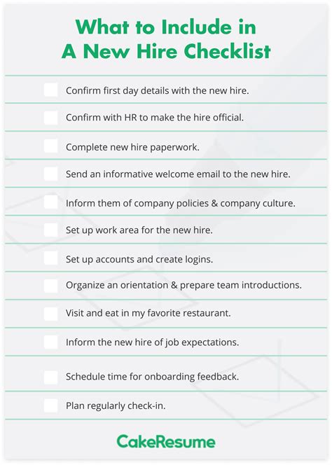 New Hire Checklist How To Onboard New Employees Seamlessly Cakeresume