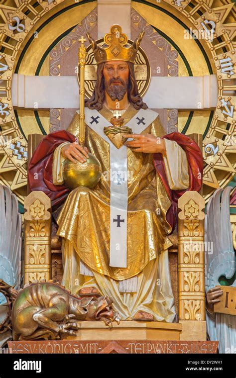 Wien Christus König Statue Vom Architekten Richard Jordan Und