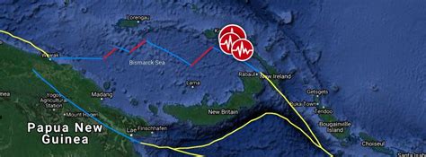 Strong And Shallow M63 Earthquake Hits New Ireland Region Papua New