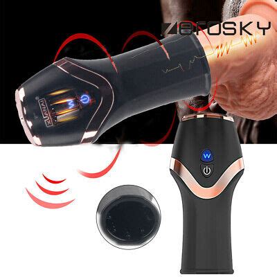 Automatic Male Masturbaters Electric Pussy Oral Blow Job Stroker Men Cup Sucking EBay