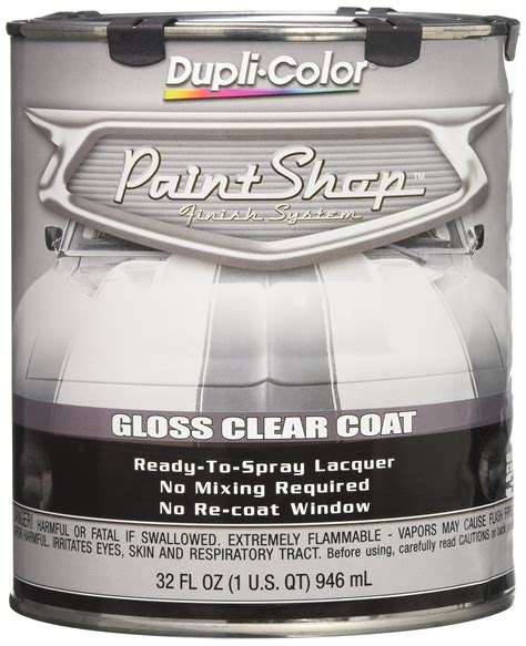 Dupli Color Ebsp30000 Clear Coat Paint Shop Finish System 32 Oz 32