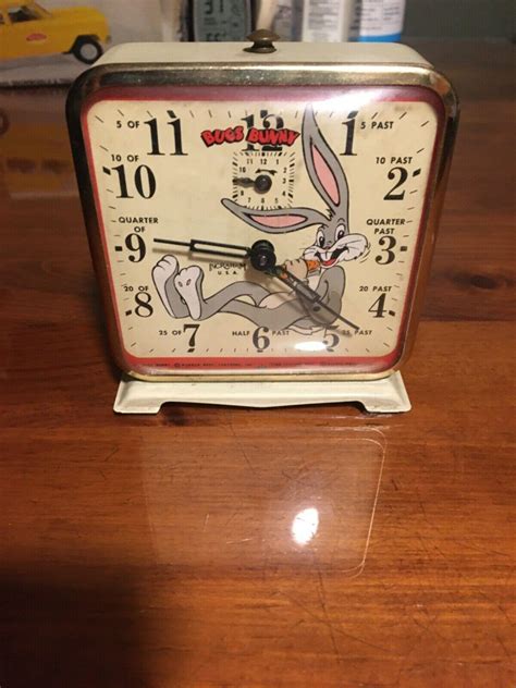 Vintage Ingraham Animated Bugs Bunny Alarm Clock Warner Bros 3825769242
