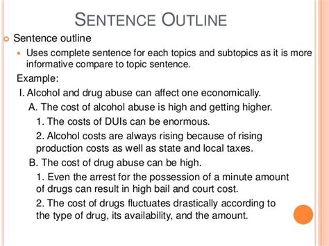 Image Result For What Is Sentence Outline Sentence