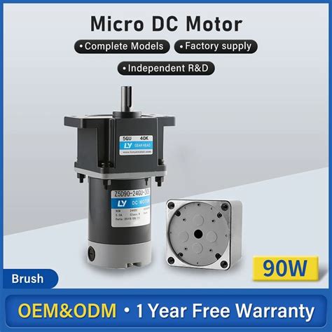 90mm Dc Brush Gear Motor With Gearbox Smart Home Motor China 90mm Dc