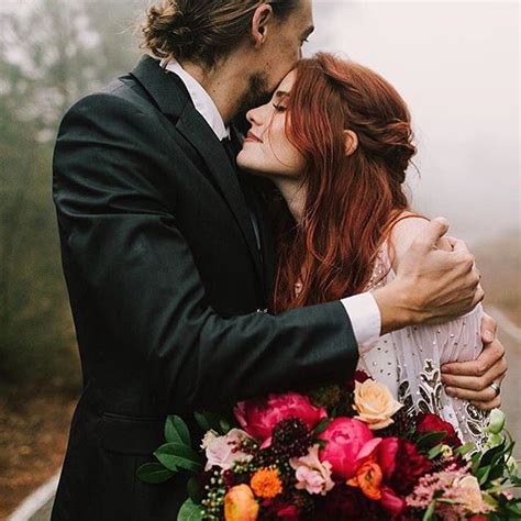 love couple photography ginger redhead forest inspired wedding forest wedding fall wedding