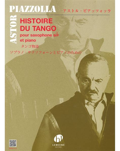 Piazzolla Astor Histoire Du Tango Clarinet Sheet Music Lemoine