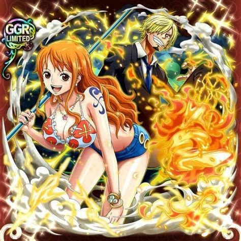 One Piece Nami And Sanji Dessin Fille Anime