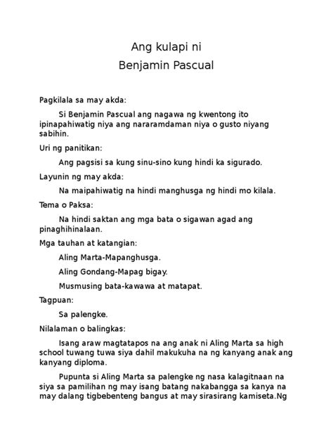 Ang Kalupi Ni Benjamin Pascual Philippin News Collections