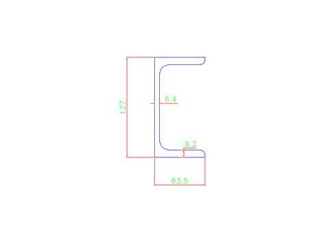 C127x64 C127x635×64×92 Cad Block And Typical Drawing