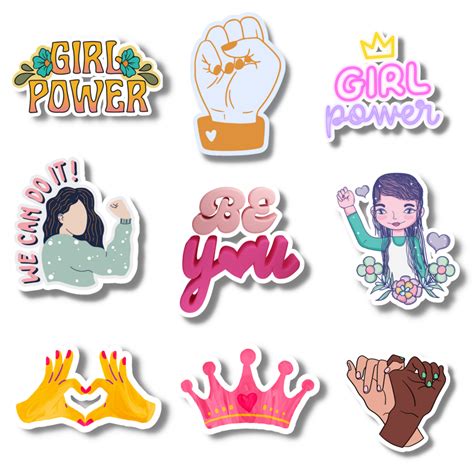 Girl Power Sticker Womens Rights Sticker Feminist Sticker Girl