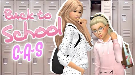 The Sims 4 Back To School Cas Sisters Maxis Match Cc
