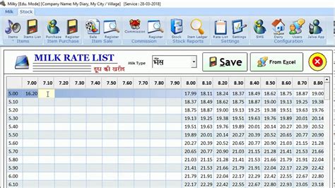 Vita Milk Rate List 2020 Vita Semak