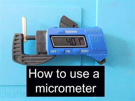 How To Use A Micrometer Hobby Electronic Soldering And Construction