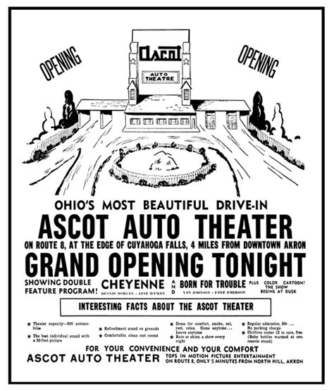 Ascot Triple Drive In In Cuyahoga Falls Oh Cinema Treasures