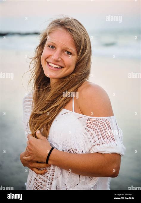 Woman Bikini Beach Smile Hi Res Stock Photography And Images Alamy