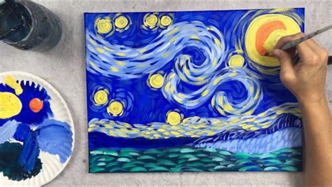 How To Paint Starry Night Step By Step Painting With Tracie Kiernan