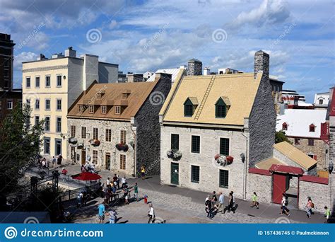 Historic Buildings In Old Quebec City Canada Editorial Image Image