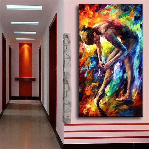 Large Sexy Women Dancer Pictures Modern Home Decor Hand Painted