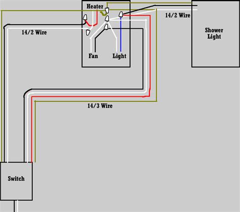 Switch wiring for a bathroom exhaust fan light heater combo bathroom exhaust fan: Wiring Bathroom Fan Light Combo One Switch