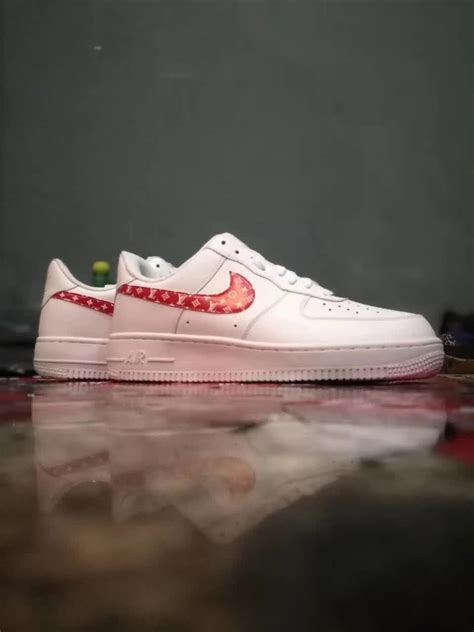 Nike Air Force 1 Low Lifestyle Shoes Custom Sup Lv White