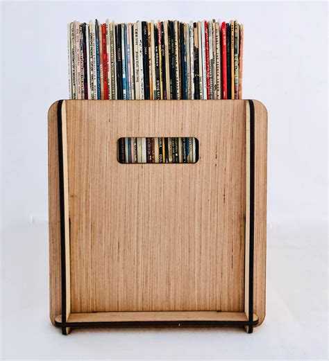 Vinyl Record Storage Box With Album Cover Display Records And Lps Looks