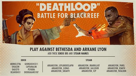 Deathloop On Twitter Dont Forget You Can Add Bethesda Staff And Arkane Devs To Try Your Hand