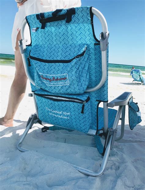 Folding Beach Chair With A Cooler Bag Backpack Straps And Canopy