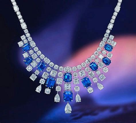 Graff Sapphire And Diamond Necklace Graff Jewelry Diamond Jewelry