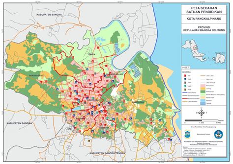 Peta Sebaran Satuan Pendidikan Kota Pangkalpinang Situs Resmi Dinas